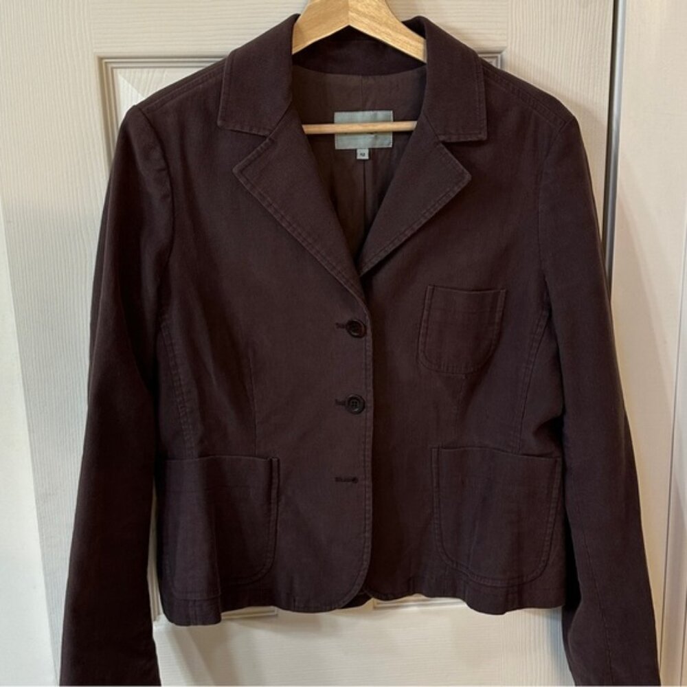 Jigsaw brown corduroy, three button Classic Timeless Polished blazer